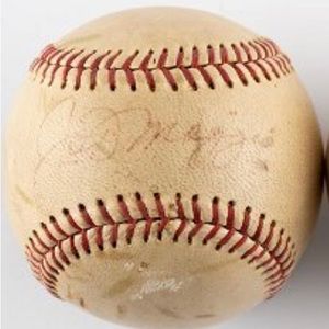Joe DiMaggio Autographed Baseball